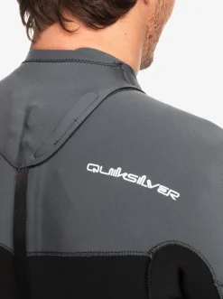 Quiksilver Wetsuits|3/2 Everyday Sessions Back-Zip Wetsuit Black/Gun Metal