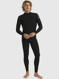 Quiksilver Wetsuits|3/2 Everyday Sessions Back-Zip Wetsuit Black
