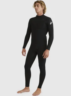 Quiksilver Wetsuits|3/2 Everyday Sessions Back-Zip Wetsuit Black