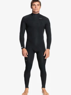Quiksilver Wetsuits|4/3 Everyday Sessions Back-Zip Wetsuit Black