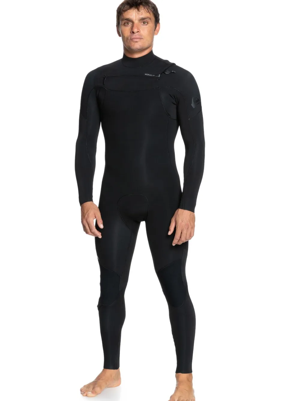 Quiksilver Wetsuits|4/3 Everyday Sessions Chest Zip Wetsuit Black