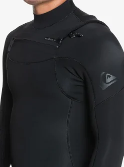 Quiksilver Wetsuits|4/3 Everyday Sessions Chest Zip Wetsuit Black