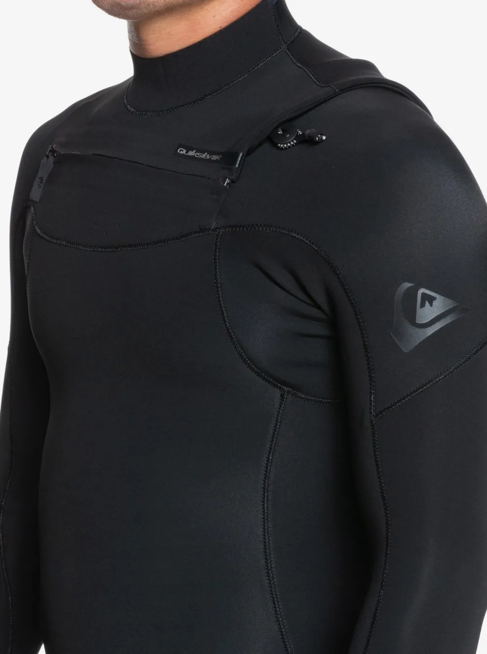 Quiksilver Wetsuits|4/3 Everyday Sessions Chest Zip Wetsuit Black