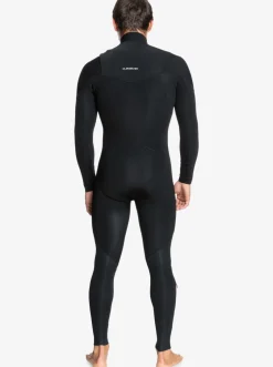 Quiksilver Wetsuits|4/3 Everyday Sessions Chest Zip Wetsuit Black