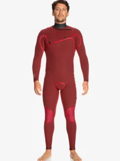 Quiksilver Wetsuits|4/3 Highline Chest Zip Wetsuit Black