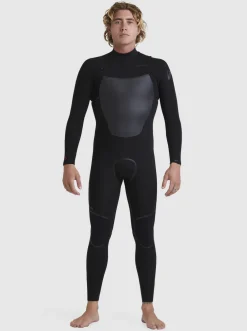 Quiksilver Wetsuits|3/2 Marathon Sessions Chest-Zip Wetsuit Black
