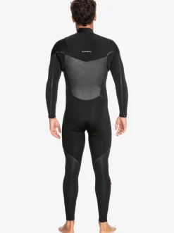 Quiksilver Wetsuits|3/2 Marathon Sessions Chest-Zip Wetsuit Black
