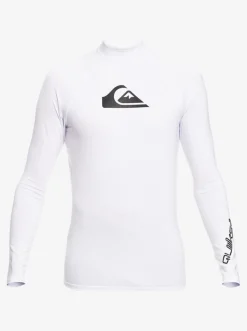 Quiksilver Rashguards|All Time Long Sleeve Upf 50 Rashguard White