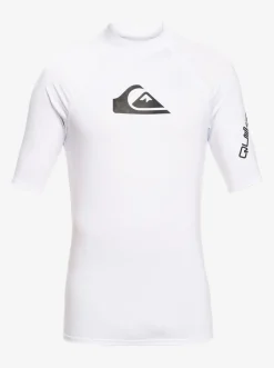 Quiksilver Rashguards|All Time Short Sleeve Upf 50 Rashguard White