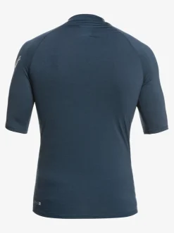 Quiksilver Rashguards|All Time Short Sleeve Upf 50 Rashguard Navy Blazer Heather