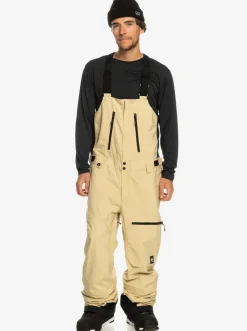 Quiksilver Snow Pants|Altostratus Street Shell 2L Gore-Tex® Snow Bib Pants Pale Khaki