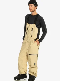 Quiksilver Snow Pants|Altostratus Street Shell 2L Gore-Tex® Snow Bib Pants Pale Khaki