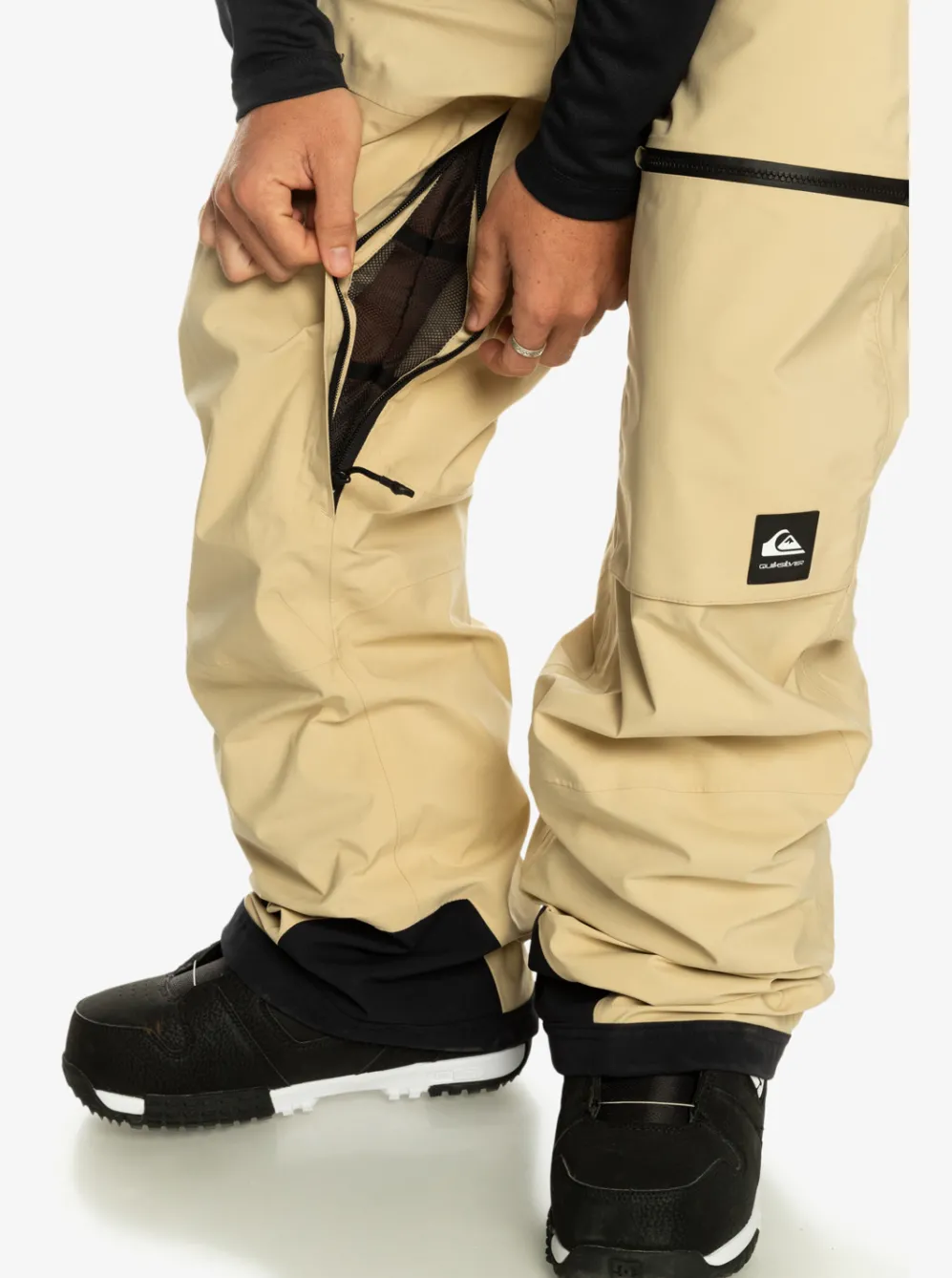 Quiksilver Snow Pants|Altostratus Street Shell 2L Gore-Tex® Snow Bib Pants Pale Khaki