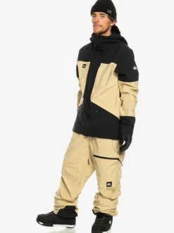 Quiksilver Snow Pants|Altostratus Street Shell 2L Gore-Tex® Snow Bib Pants Pale Khaki