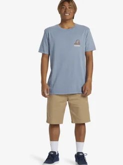 Quiksilver Tees|Andy Y Andy T-Shirt Blue Shadow