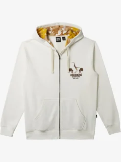 Quiksilver Sweatshirts & Hoodies|Andy Y Andy Zip-Up Hoodie Snow White