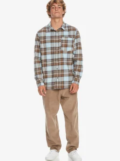 Quiksilver Shirts & Polos|Banchor Long Sleeve Shirt Major Brown Banchor
