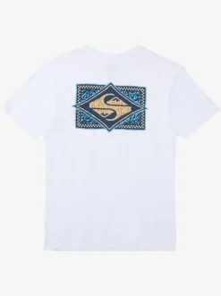 Quiksilver Tees|Black Flash T-Shirt White