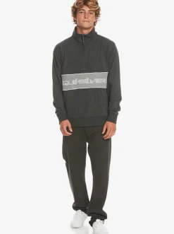 Quiksilver Sweatshirts & Hoodies|Bold Omni Half-Zip Sweatshirt Black Heather