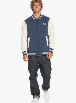 Quiksilver Sweatshirts & Hoodies|Bomber Zip-Up Fleece Naval Academy