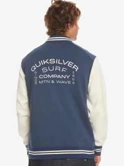 Quiksilver Sweatshirts & Hoodies|Bomber Zip-Up Fleece Naval Academy