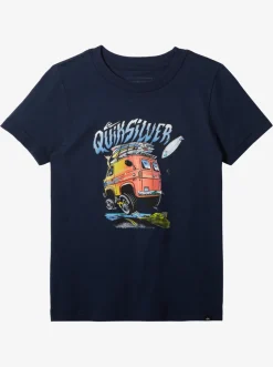 Quiksilver Tees|Boy'S 8-16 Beach Vannin T-Shirt Navy Blazer