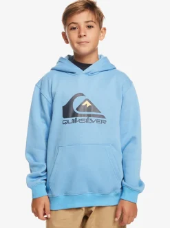 Quiksilver Jackets|Boy'S 8-16 Big Logo Fleece Top Azure Blue