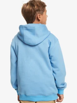 Quiksilver Jackets|Boy'S 8-16 Big Logo Fleece Top Azure Blue