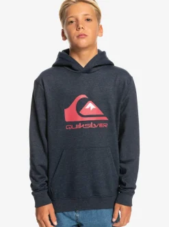 Quiksilver Jackets|Boy'S 8-16 Big Logo Fleece Top Navy Blazer Heather