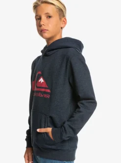 Quiksilver Jackets|Boy'S 8-16 Big Logo Fleece Top Navy Blazer Heather