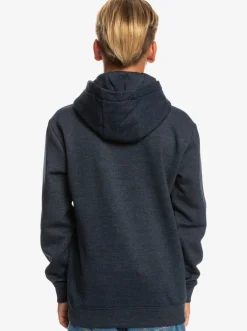 Quiksilver Jackets|Boy'S 8-16 Big Logo Fleece Top Navy Blazer Heather