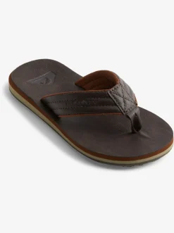 Quiksilver Sandals|Boy'S 8-16 Carver Nubuck Sandals Demitasse - Solid