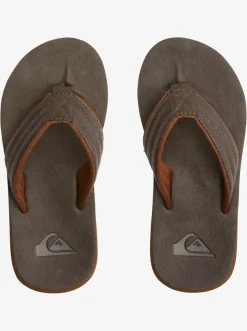 Quiksilver Sandals|Boy'S 8-16 Carver Nubuck Sandals Demitasse - Solid