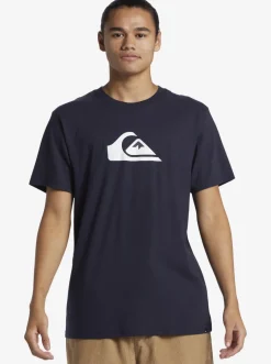 Quiksilver Tees|Boy'S 8-16 Comp Logo T-Shirt Navy Blazer
