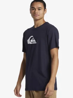 Quiksilver Tees|Boy'S 8-16 Comp Logo T-Shirt Navy Blazer