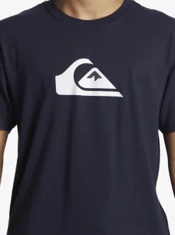 Quiksilver Tees|Boy'S 8-16 Comp Logo T-Shirt Navy Blazer