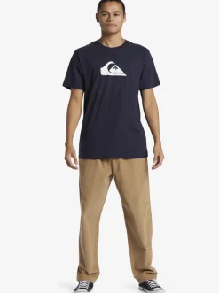 Quiksilver Tees|Boy'S 8-16 Comp Logo T-Shirt Navy Blazer