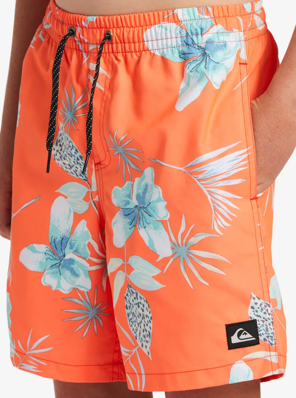 Quiksilver Boardshorts|Boy'S 8-16 Everyday Mix Vl 15Nb Elastic Waist Shorts Fiery Coral