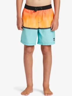 Quiksilver Boardshorts|Boy'S 8-16 Everyday Mix Vl 15Nb Elastic Waist Shorts Orange Pop