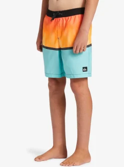Quiksilver Boardshorts|Boy'S 8-16 Everyday Mix Vl 15Nb Elastic Waist Shorts Orange Pop