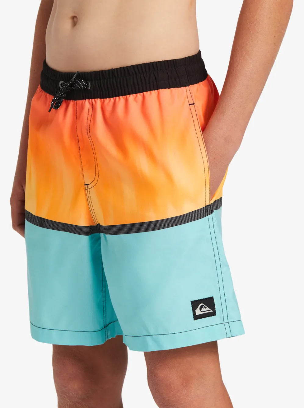 Quiksilver Boardshorts|Boy'S 8-16 Everyday Mix Vl 15Nb Elastic Waist Shorts Orange Pop