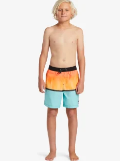 Quiksilver Boardshorts|Boy'S 8-16 Everyday Mix Vl 15Nb Elastic Waist Shorts Orange Pop