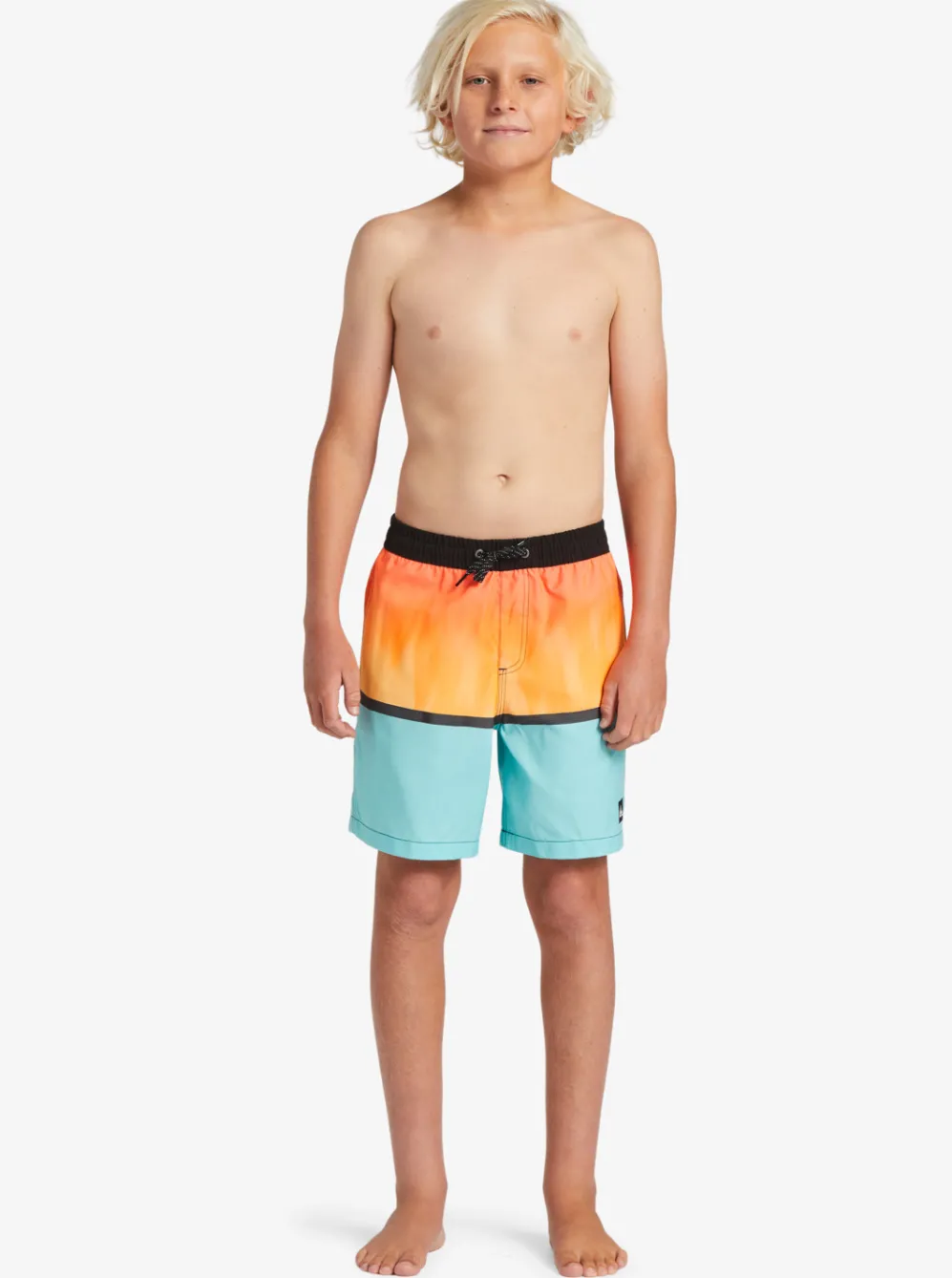 Quiksilver Boardshorts|Boy'S 8-16 Everyday Mix Vl 15Nb Elastic Waist Shorts Orange Pop