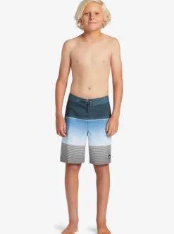 Quiksilver Shorts|Boy'S 8-16 Everyday Slab 17 Boardshorts Midnight Navy