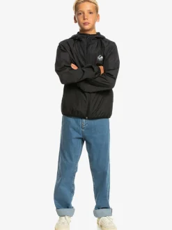Quiksilver Jackets|Boy'S 8-16 Everyday Water Repellent Windbreaker Black