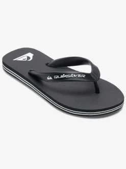 Quiksilver Sandals|Boy'S 8-16 Molokai Core Flip-Flops Black 1