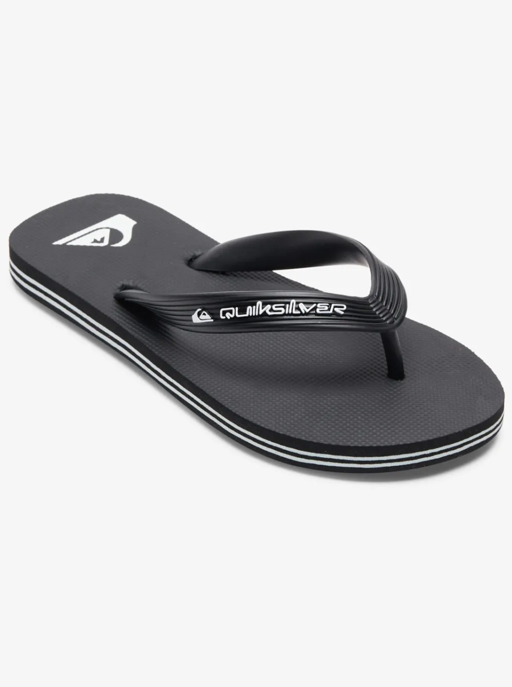 Quiksilver Sandals|Boy'S 8-16 Molokai Core Flip-Flops Black 1