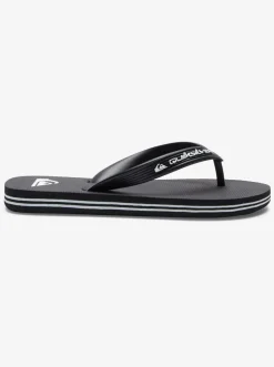 Quiksilver Sandals|Boy'S 8-16 Molokai Core Flip-Flops Black 1