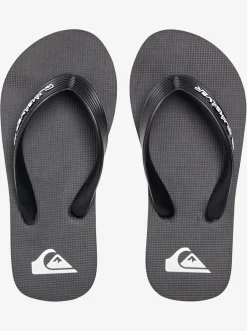 Quiksilver Sandals|Boy'S 8-16 Molokai Core Flip-Flops Black 1