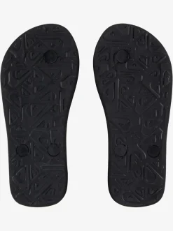 Quiksilver Sandals|Boy'S 8-16 Molokai Core Flip-Flops Black 1